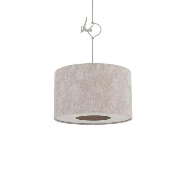 Lampa wisząca CEDRO S E27 wys.130cm szer.40cm | Beż 11664