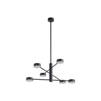 Plafon wewnętrzny do salonu ORBIT VI GX53 8W LED wys. 53-85cm | czarny 7946