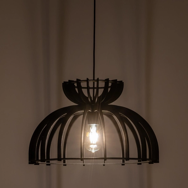 Lampa wisząca KYMI C szer. 48 cm E27 | czarny 10575