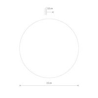 Kinkiet RING MIRROR LED S 19cm 7W barwa ciepła 3000K 10276