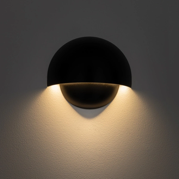 Kinkiet CABO LED 10W 3000K 800lm wys.15.5cm szer.18cm IP54 | Czarny 11804