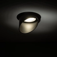 Lampa podtynkowa SOLTA szer. 7.5cm GU10 | czarny 10491