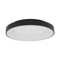 Plafon NIKKI ROUND LED śr. 60cm 60W barwa ciepła 3000K | czarny 11208