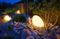 Lampa ogrodowa kamień STONE M 50cm E27 | biały 10580