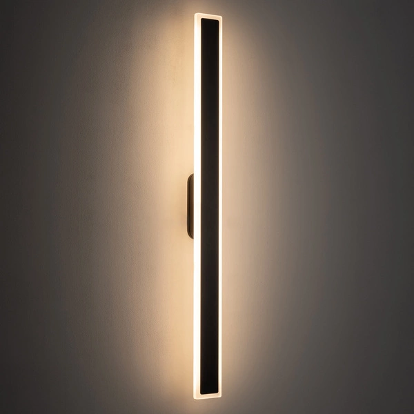 Zewnętrzny kinkiet ISLA LED 22W 3000K 1200lm wys.100cm szer.8.5cm IP54 | Czarny 11553