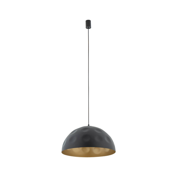 Lampa wisząca HEMISPHERE HIT L BLACK - GOLD śr. 50cm E27 | czarny/złoty