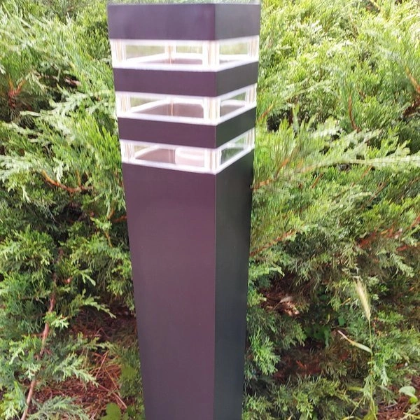 Słupek zewnętrzny ogrodowy OIR czarny 65cm 9158