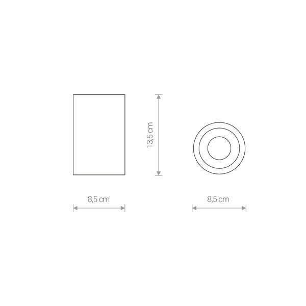 Tuba spot ALPHA do łazienki - IP54 8362