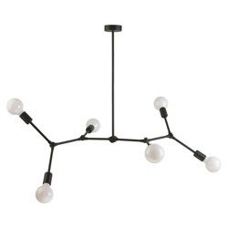 Lampa sufitowa loft TWIG VI czarny szer. 110cm