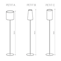 Podstawa lampy system PETIT stal lakierowana | biały 8345