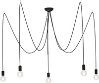 Wisząca pająk SPIDER BLACK x5 retro 6788