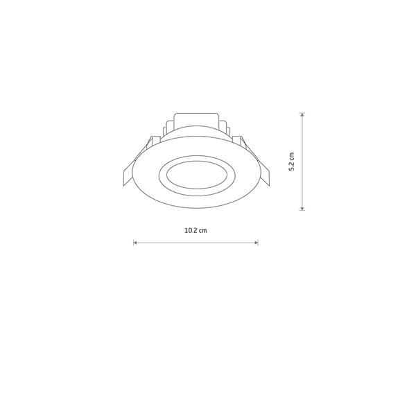 Oczko oprawa sufitowa HELIOS LED 5W biały NEUTRALNY 8992