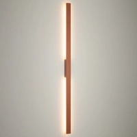 Zewnętrzny kinkiet DEMI LED L 24W 3000K 1500lm wys.144cm szer.5.2cm IP54 | Brick red 11561