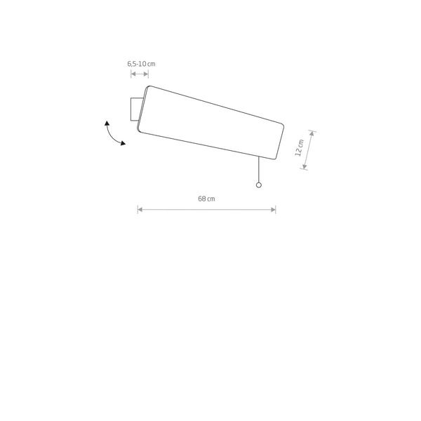 Drewniany kinkiet OSLO LED 60 7521
