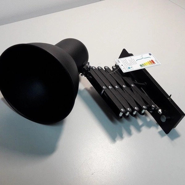 Kinkiet na wysięgniku HARMONY czarny z włącznikiem 9890