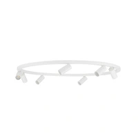 Lampa sufitowa FOURTY ROUND 11945 miniGU10 szer. 80cm | biały