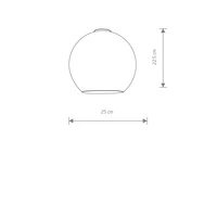 10202 Klosz CAMELEON POLARIS SMOKED fi 25cm | dymiony 10202