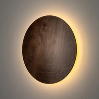 Kinkiet RING TIMBER LED L śr. 35cm 13W barwa biała ciepła 3000K | ciemne drewno 11291