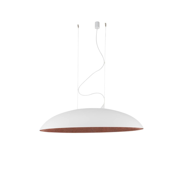 Lampa wisząca CANOE dł. 117cm 40W 5xE27 | biały/miedziany 10326