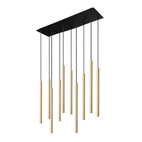 Lampa wisząca zwis rurka LASER brass X czarny/mosiądz szer. 78cm 8924