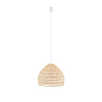 Lampa wisząca BOHO S śr. 30cm E27 | naturalne drewno/biały 11150