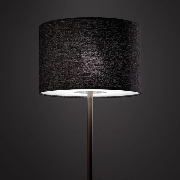 Lampa podłogowa AMARELA E27 wys.163cm szer.46cm kabel200cm | Czarny melanż 11663