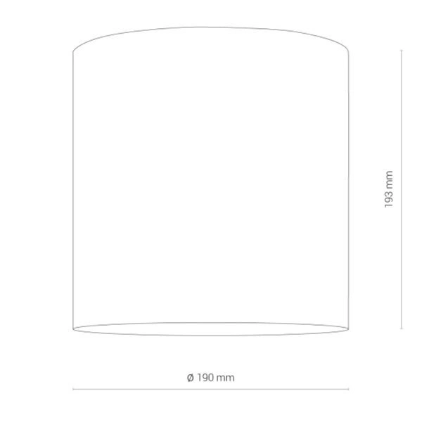 Lampa sufitowa plafon IOS 40W LED 4000K kąt 60° | czarny 8723