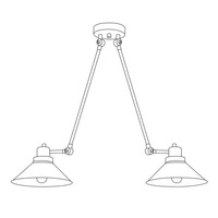 Lampa sufitowa na ramionach TECHNO II 9143