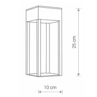Lampa kinkiet zewnętrzny STRUCTURE LED IP54 | czarny 8146