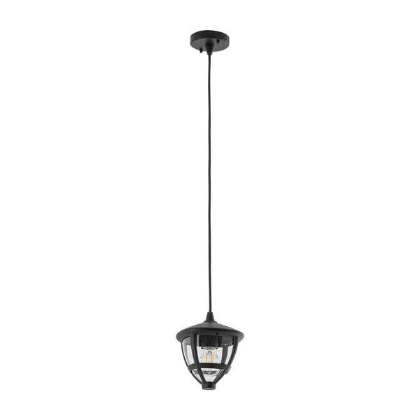 Lampa wisząca AMELIA szer. 17,5cm E27 IP44 | czarny