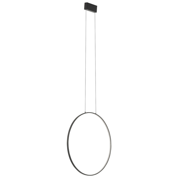 Lampa wisząca CIRCOLO LED M 60cm 21W barwa ciepła 3000K | czarny