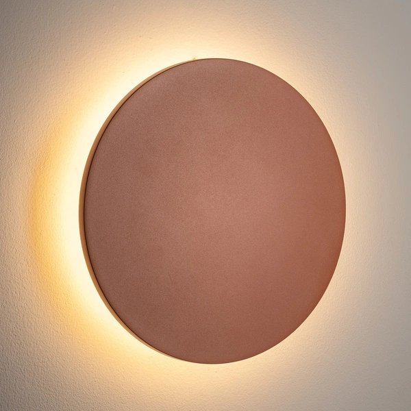 Zewnętrzny Kinkiet ARIA LED L 12W 3000K 750lm szer.24cm IP54 | Brick red 11571