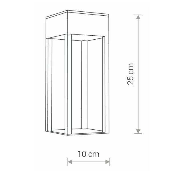 Lampa kinkiet zewnętrzny STRUCTURE LED IP54 | czarny 8146