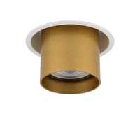 Regulowana lampa podtynkowa MONO SLIDE śr. 8,3cm GU10 | złoty/biały 10798