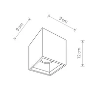 Lampa sufitowa Z BETONU BOLD S 9388