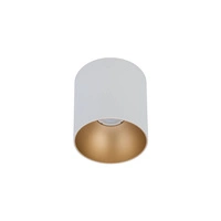 Spot sufitowy designerski tuba POINT TONE biały/złoty śr. 12,7 cm 8221