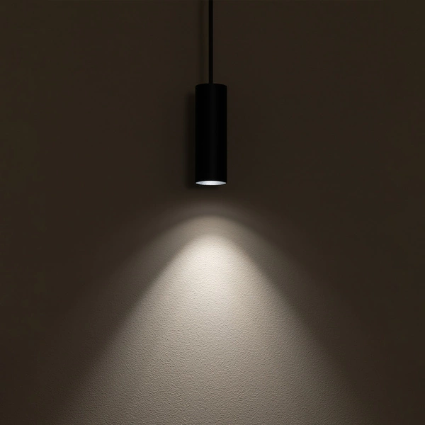 Lampa wisząca FOURTY BLACK S miniGU10 12,3cm | czarny 10765