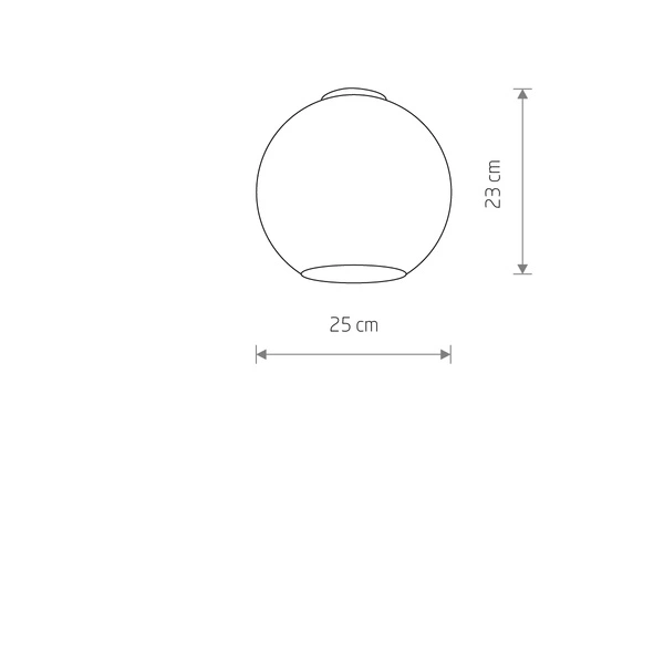 Klosz CAMELEON MONACO wys.23cm szer.25cm | Dymiony 12273