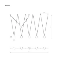 Lampa wisząca SLING V 5xG9 | czarny 10355