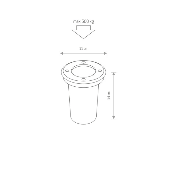 Oprawa najazdowa PAOLI wys 11cm 9554