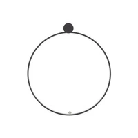 Kinkiet/lampa sufitowa CIRCOLO LED CH-45 18W barwa ciepłą 3000K | czarny 10928