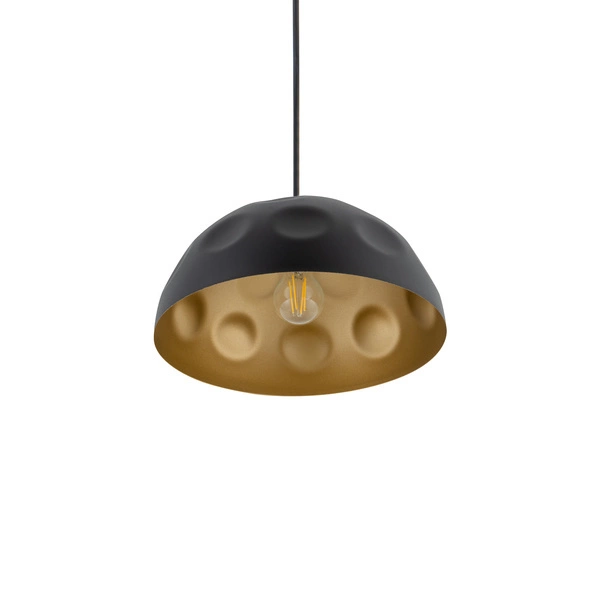 Lampa wisząca HEMISPHERE HIT S BLACK - GOLD śr. 33cm E27 | czarny/złoty 10702