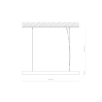 Lampa sufitowa OFFICE PRO LED 150cm 40W barwa ciepła 3000K | biały 10215