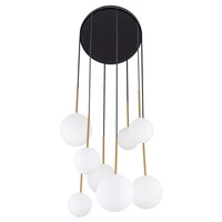 Lampa wisząca KARO VIII szer. 43cm 8xG9 | czarny 10934