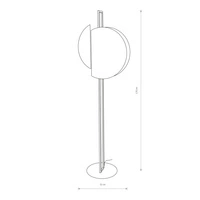 Lampa stojąca SUNSET FL 170cm 2xGX53 | brązowy/złoty 7647