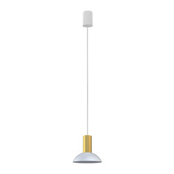 Lampa wisząca HERMANOS C szer. 15,5cm GU10 | biały/złoty 8037