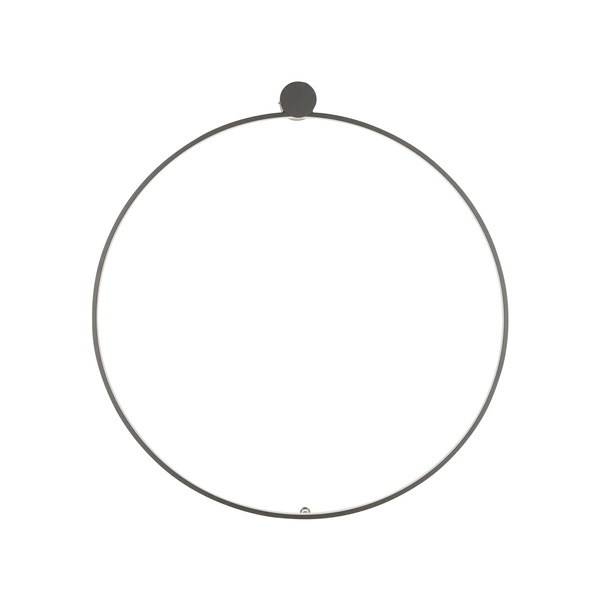 Kinkiet/lampa sufitowa CIRCOLO LED śr. 60cm 21W barwa ciepła 3000K | czarny 10815