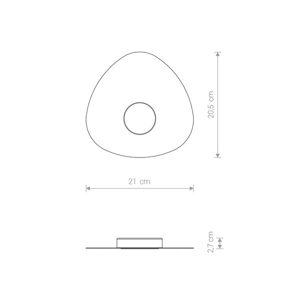 8303 Oprawa oświetl."ORGANIC BLACK I" 8303