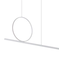 Lampa wisząca LINEO LED 39W 3000K 2100lm wys.140cm dług.115cm | Biały 11885