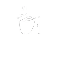 Lampa ścienna kinkiet zewnętrzny SINUS IP54 | czarny 8144